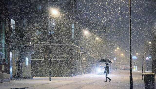 На Киев надвигается сильный снегопад