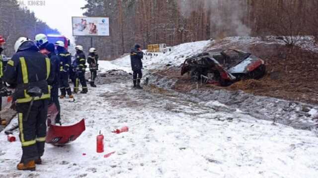 Водитель сгорел заживо в автомобиле в результате ДТП на Столичном шоссе