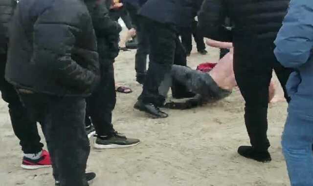 В Киеве во время празднования Крещения на Оболони устроили потасовку