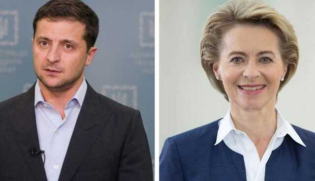 Зеленский обсудил с главой Еврокомиссии угрозы для Украины от запуска "Северного потока-2"