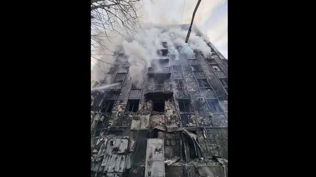 В ГСЧС показали, что осталось от здания офиса АТБ после ликвидации двухчасового пожара