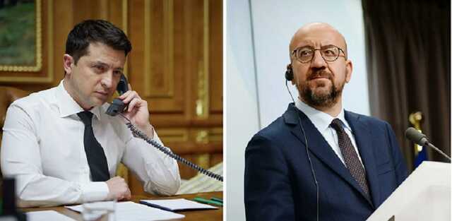 Зеленский с президентом ЕС обсудили по телефону деэскалацию ситуации на востоке