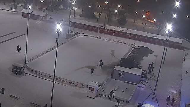 В Николаеве произошел пожар возле катка на Соборной площади