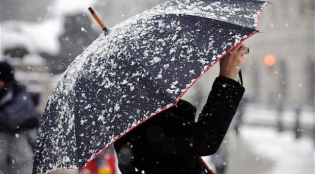 В четверг в Украине ждут снег с дождем