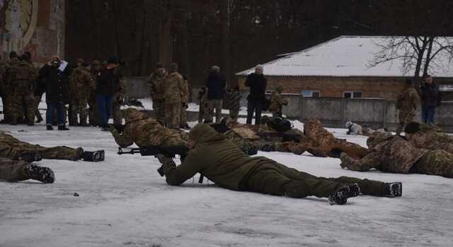 В Киеве впервые провели учения полного состава 112-й бригады терробороны