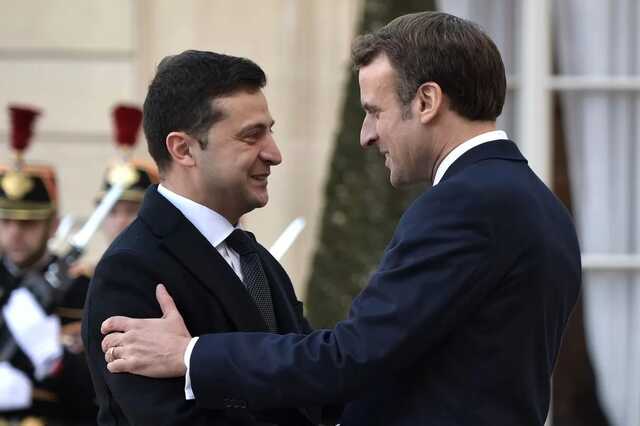 В Киеве стартовали переговоры Макрона и Зеленского