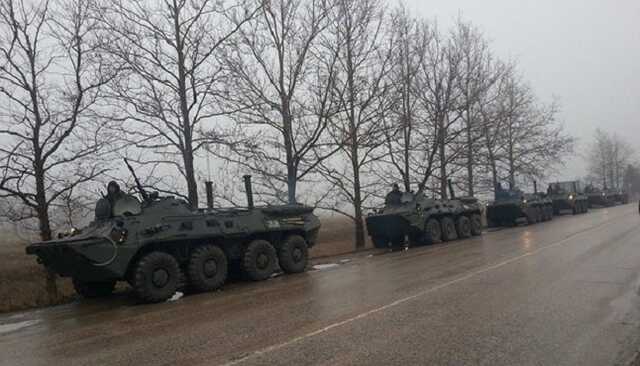 Перемещение колонны российских военных заметили в 10 километрах от границы Украины