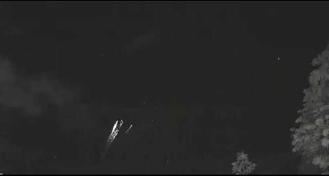 Падение вышедших из строя спутников Илона Маска попало на видео