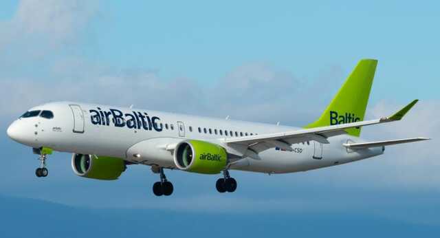 airBaltic не будет летать в Украину по ночам
