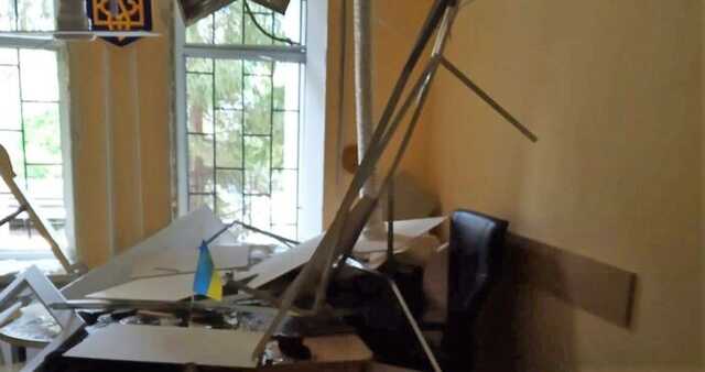 В Киеве снаряд попал в кабинет судьи