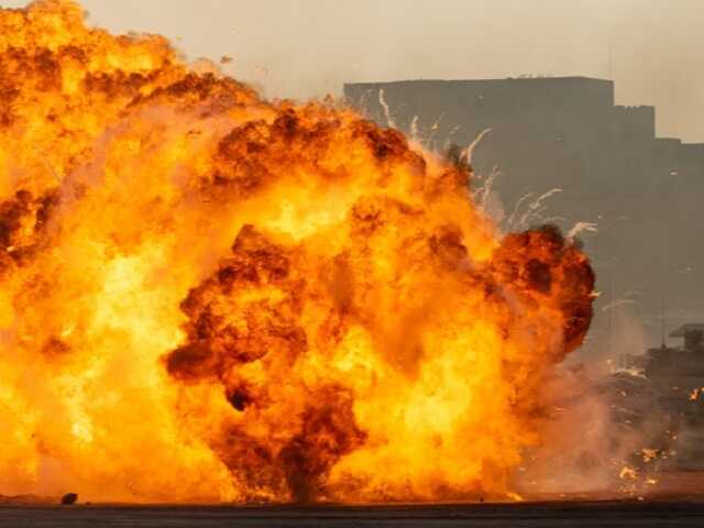 Взрыв в Харькове прогремел рядом с бомбоубежищем