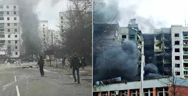 Жительница Чернигова рассказала подробности после сброса оккупантами бомбы на школу