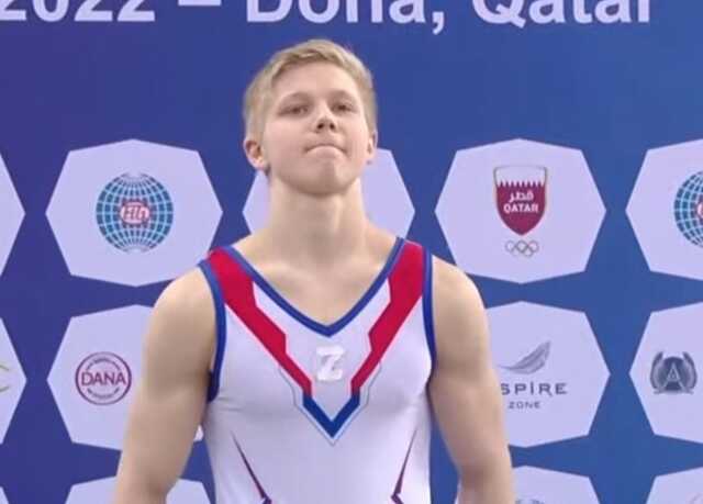 Провокация рашистов: российский гимнаст нацепил на футболку символ оккупантов