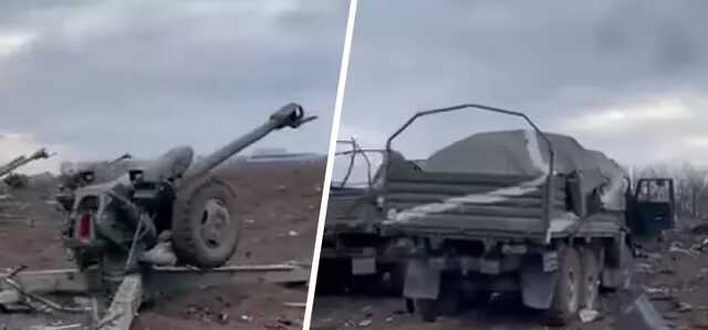 Так бьет украинская артиллерия: видео уничтоженной техники оккупантов под Николаевом