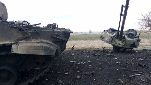 Трупи російських десантників, знищених у бою під Миколаєвом 6 березня