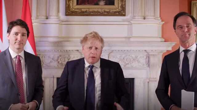 Лидеры Великобритании, Канады и Нидерландов записали видео в поддержку Украины