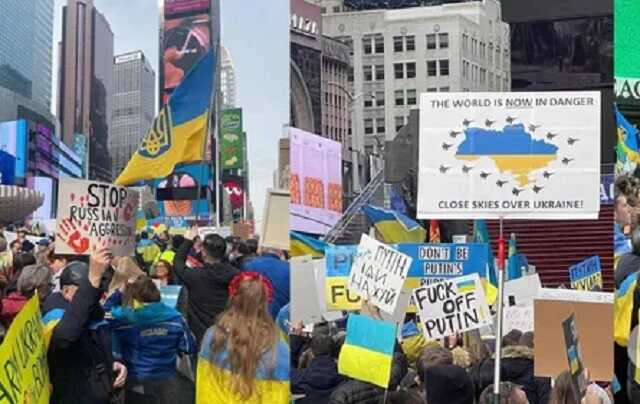 В Нью-Йорке устроили масштабный митинг в поддержку Украины