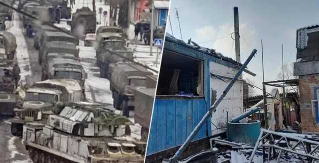 В Тростянец зашли сотни единиц техники оккупантов