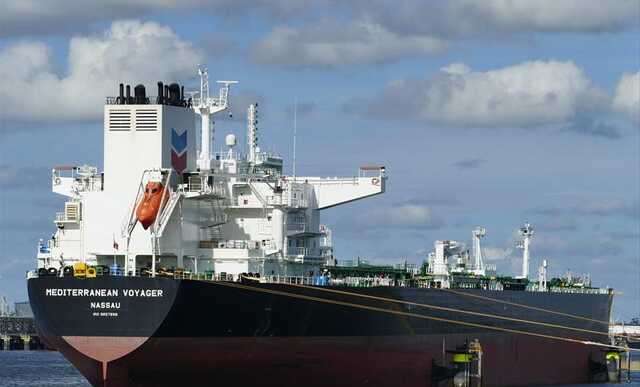 Американский танкер Meditterranean Voyager перевозит 100 тысяч тонн российской нефти в Роттердам