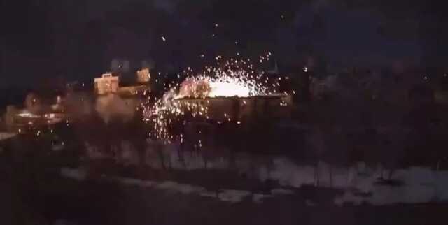 Вечірній обстріл житлового кварталу Харкова потрапив на відео