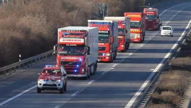 До України прямує колона пожежників з Португалії