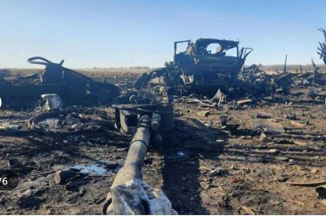 Военные уничтожили колонну оккупантов возле Тростянца