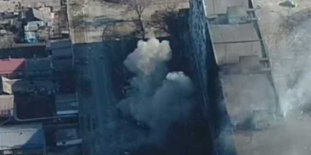 "Азов" эффектно уничтожил технику оккупантов