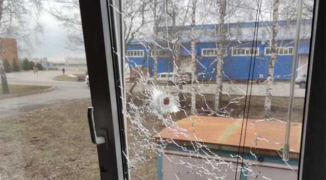 В Белгороде обстреляли здание типографии