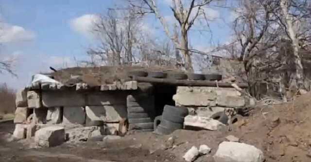 Российские пропагандисты сняли свой опорный пункт, выдав его за украинский