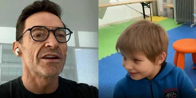 Хью Джекман пообщался с 7-летним беженцем из Украины, который нарисовал Росомаху