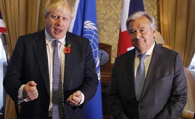 Джонсон четко объяснил Гутеррешу "важность глобальной солидарности с Украиной"