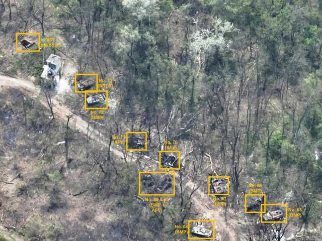 Оккупанты потеряли более 70 единиц техники во время неудачной переправы через Северский Донец