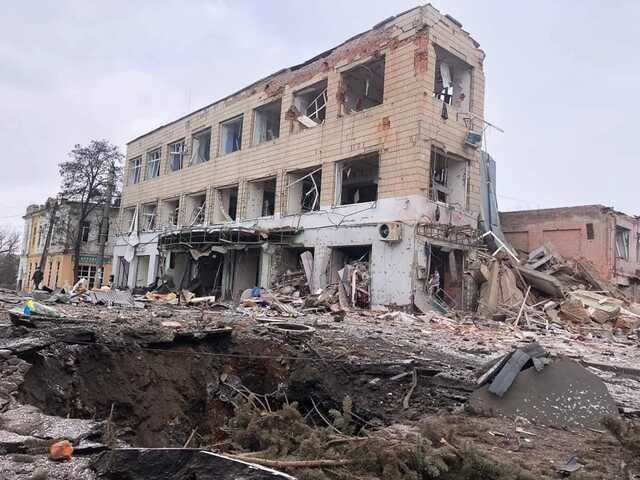 Прилеты в детсад и жилые дома. Ахтырка подверглась ракетному удару, есть раненые