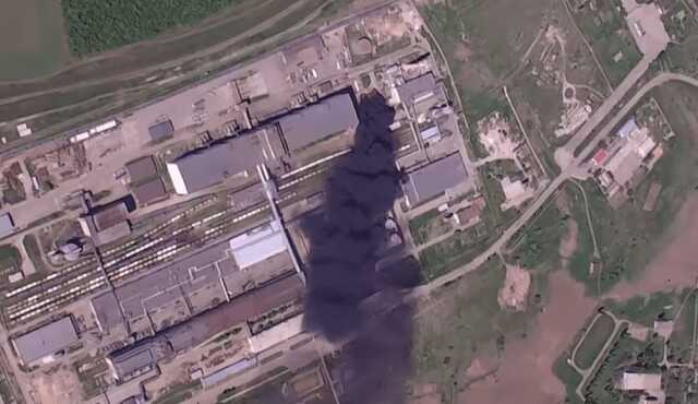 Украинская пушка "Пион" при помощи беспилотника SPECTATOR уничтожила российскую технику