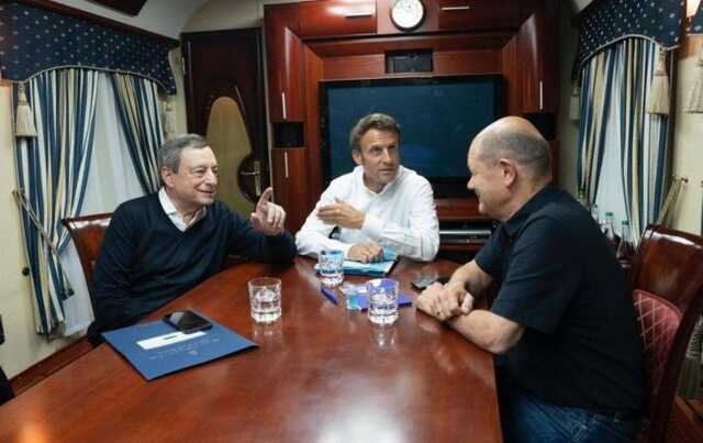 В Киев прибыли лидеры Италии, Франции и Германии