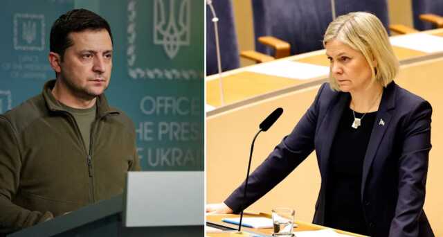 Зеленский созвонился с премьером Швеции