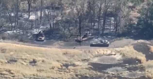 Украинские защитники уничтожили вражескую батарею самоходных гаубиц «Акация»