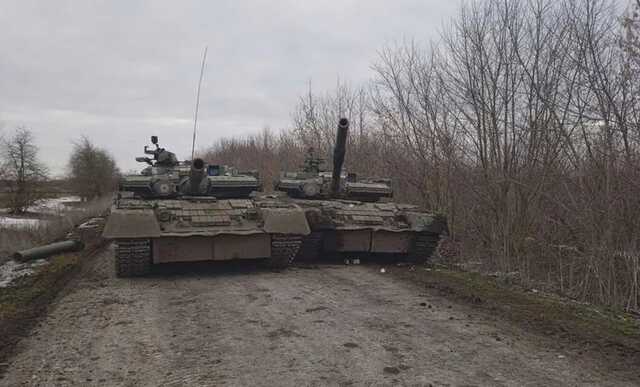 Чешские добровольцы захватили два танка т-80БВ оккупантов