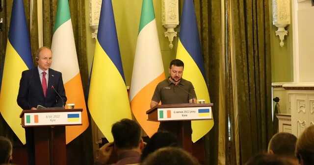 Зеленский и премьер-министр Ирландии Мартин обсудили помощь Украине и новые санкции против РФ