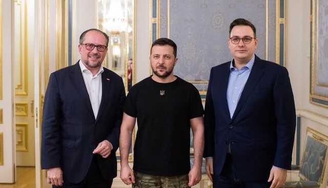 Зеленський зустрівся з главами МЗС Чехії та Австрії