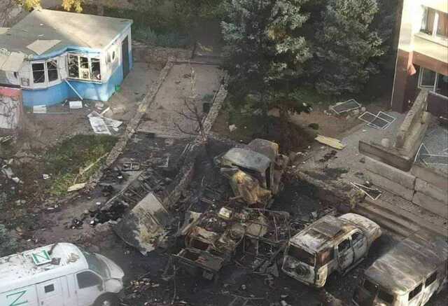 В Енергодарі злетіла в повітря військова техніка РФ