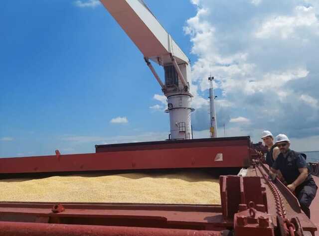 Первое судно с украинским зерном прошло проверку в Стамбуле