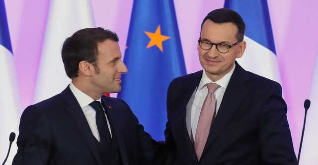 Премьер Польши обсудил усиление военной и финансовой помощи Украине с Макроном