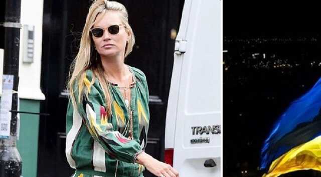 Кейт Мосс вышла в свет в платье-вышиване от известного украинского бренда