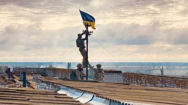 В одному із населених пунктів Херсонщини піднято прапор України