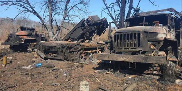 ЗСУ показали спалену техніку та розбиті позиції окупантів у Харківській області