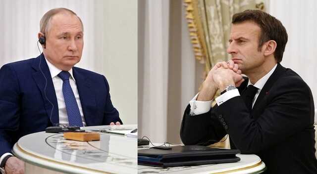 Путін зателефонував скаржитися Макрону: про провал на Харківщині промовчав