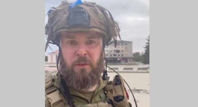 З’явилося відео із центральної площі Ізюма, записане українським військовим