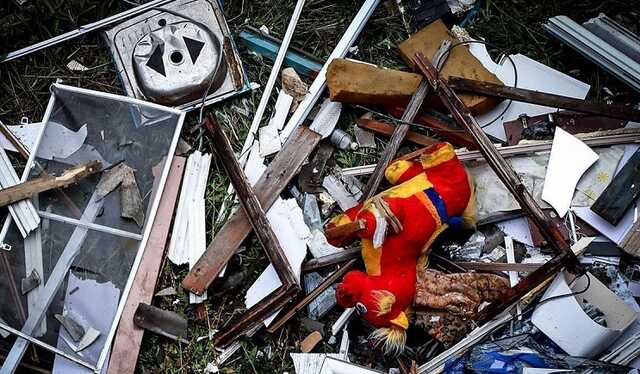 З’явилися фото наслідки удару по місту на Донеччині