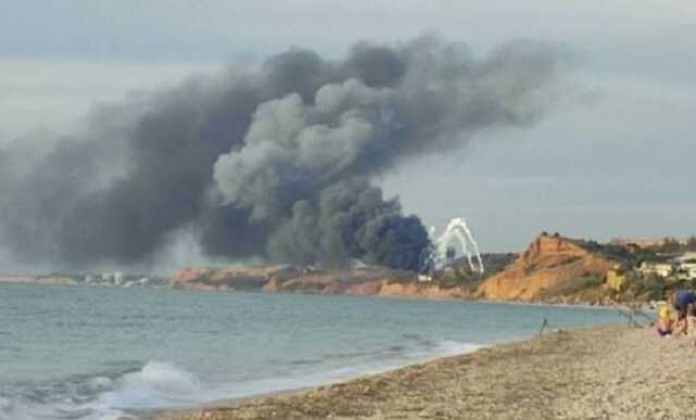 В оккупированном Крыму горит аэропорт Бельбек